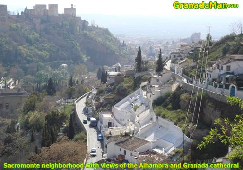 Alhambra In Granada. Alhambra Views from Granada#39;s