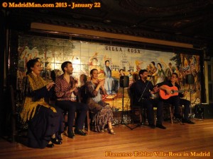 Madrid Flamenco Tablao Villa-Rosa Cast Stage 2013