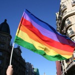 Gay Pride Banner in Madrid