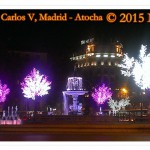 Plaza del Emperador Carlos V - Christmas Lights in Madrid 2015